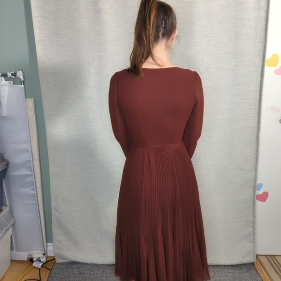 Wilfred  Aritzia Pleated Wrap Dress - Picture 5 of 10